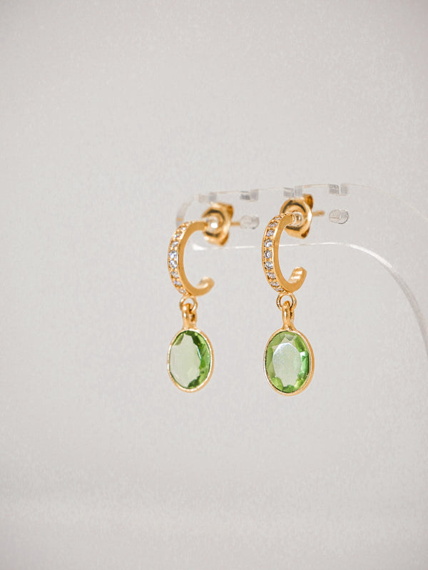 Berry Earrings Amythyst Green