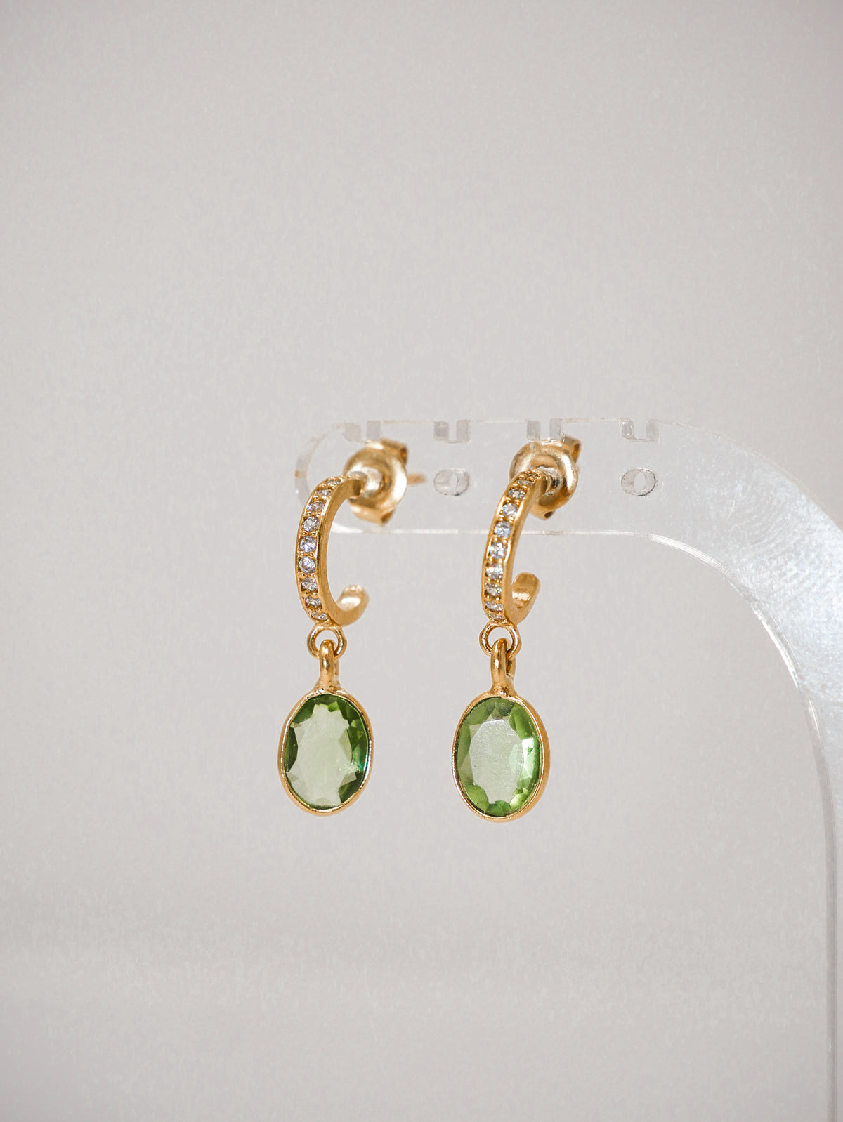 Berry Earrings Amythyst Green