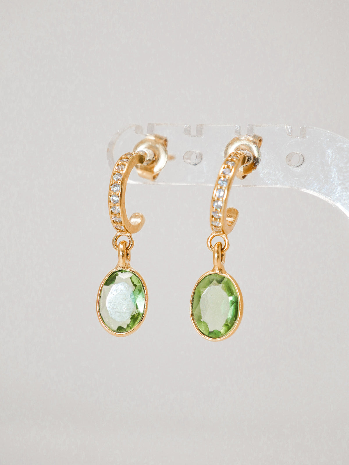 Berry Earrings Amythyst Green