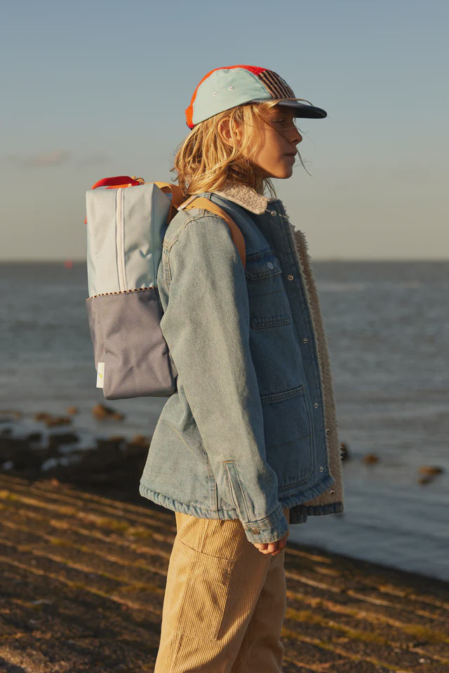 Sticky Lemon Backpack Large - Zissou Blue + Blue Whale