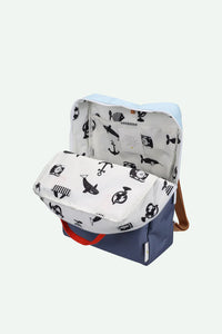 Sticky Lemon Backpack Large - Zissou Blue + Blue Whale