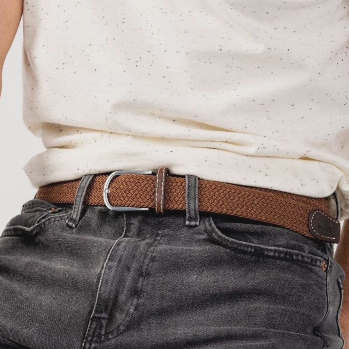 Woven Belt Camel Brown