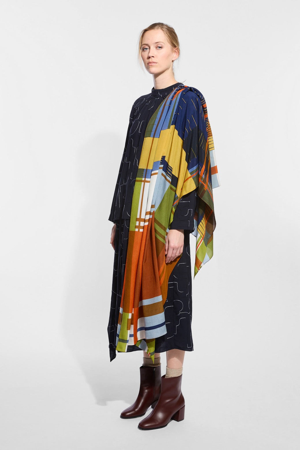 Divine Multicolor Silk Scarf
