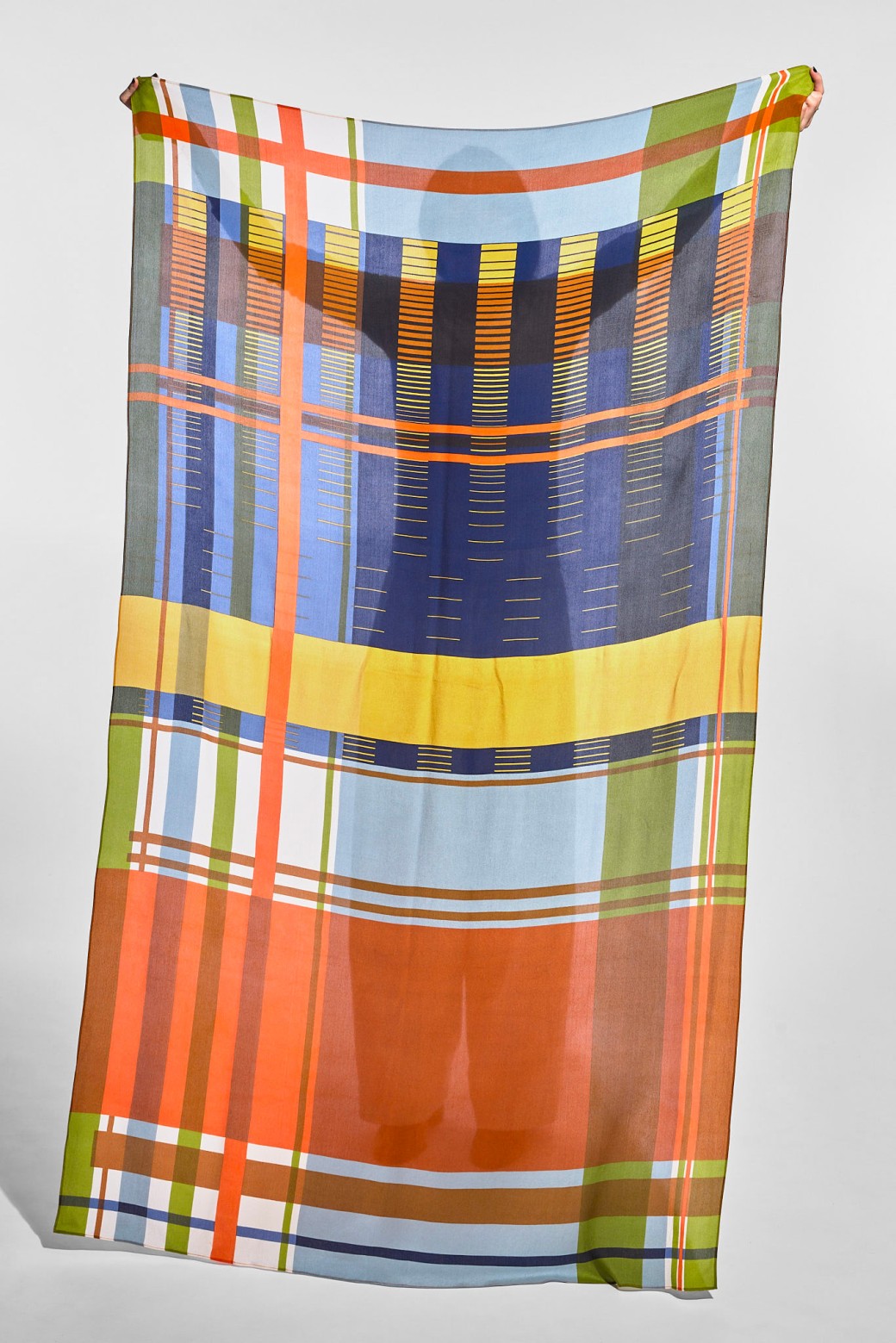 Divine Multicolor Silk Scarf