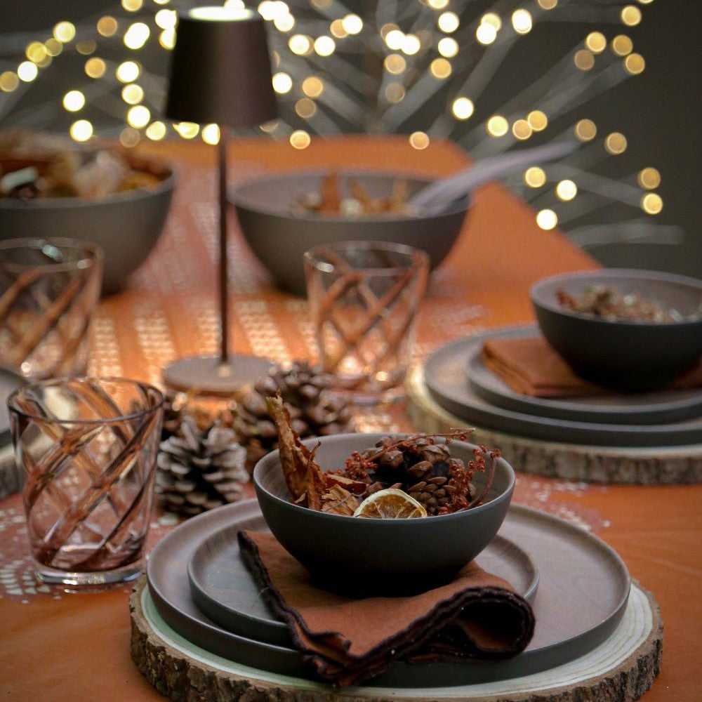 Resin Tumbler - Chocolate Brown Swirl
