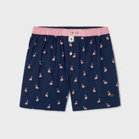 Cotton Boxer Shorts Flamingo