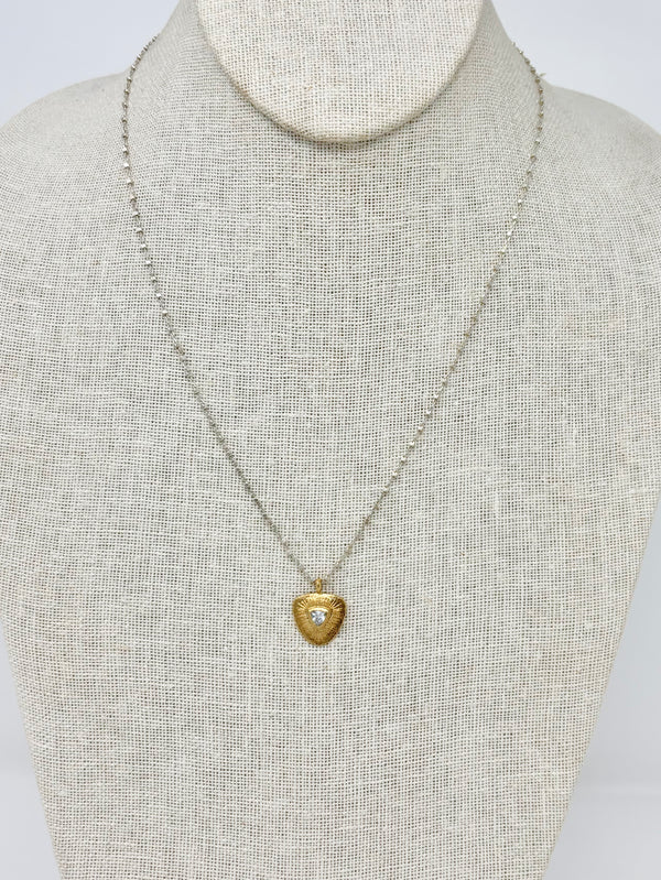 Love Necklace - Gold and Silver