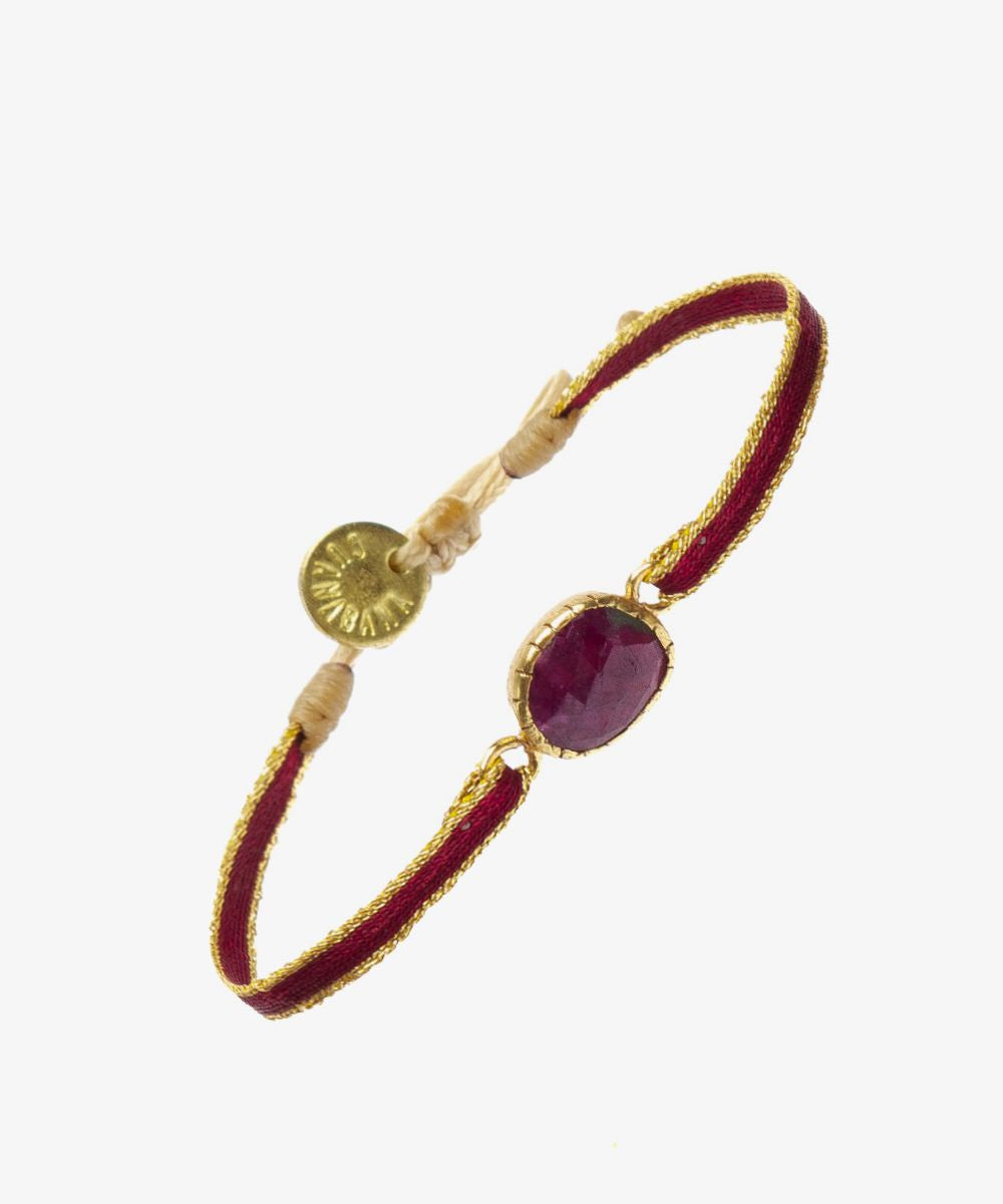 Argantina Bristol Bracelet maroon gold