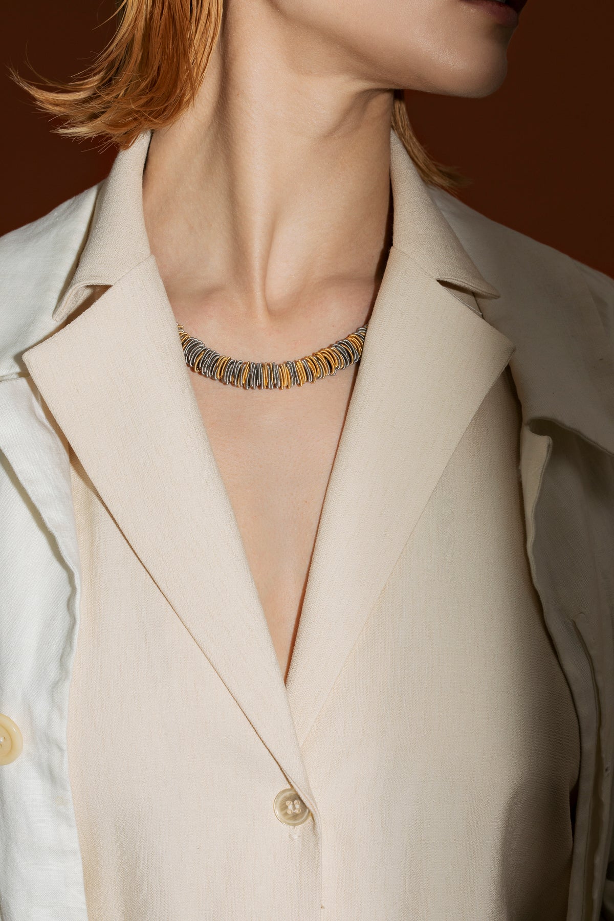 No. 1 Necklace Gold & Silver