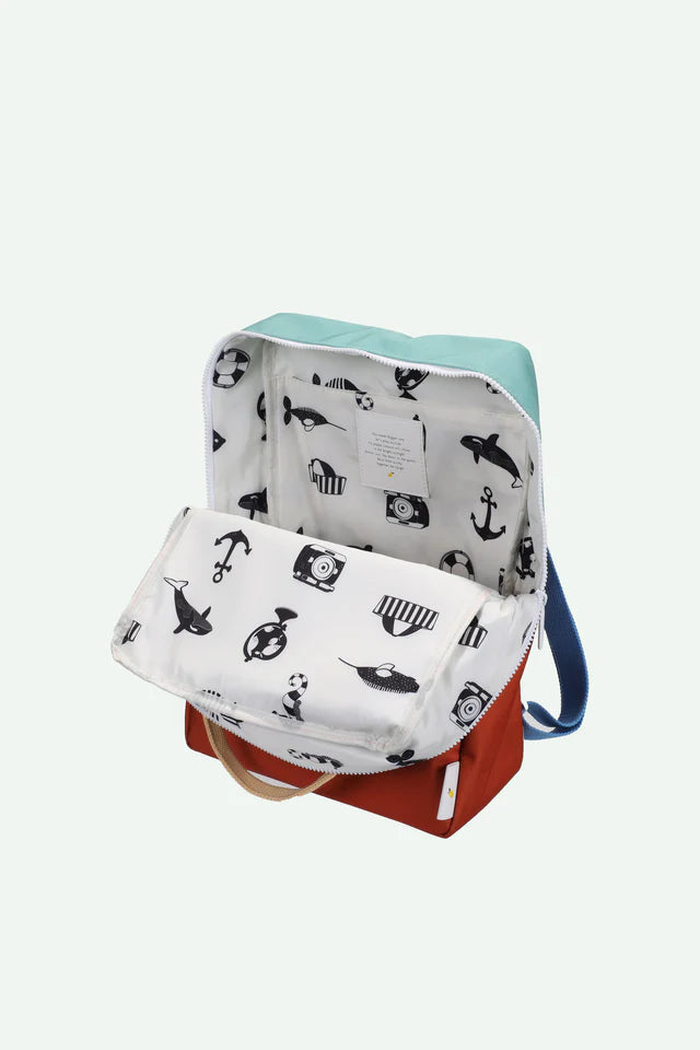 Sticky Lemon Backpack Large - Aquatic Green + Shipwreck Rust