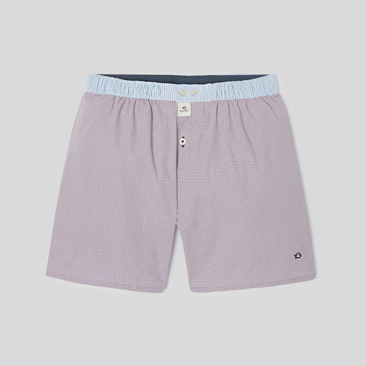 Men's Boxer Shorts - Purple Square