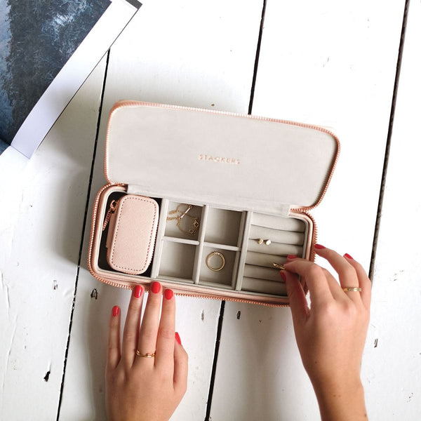 Travel Jewellery Case Large - Blush