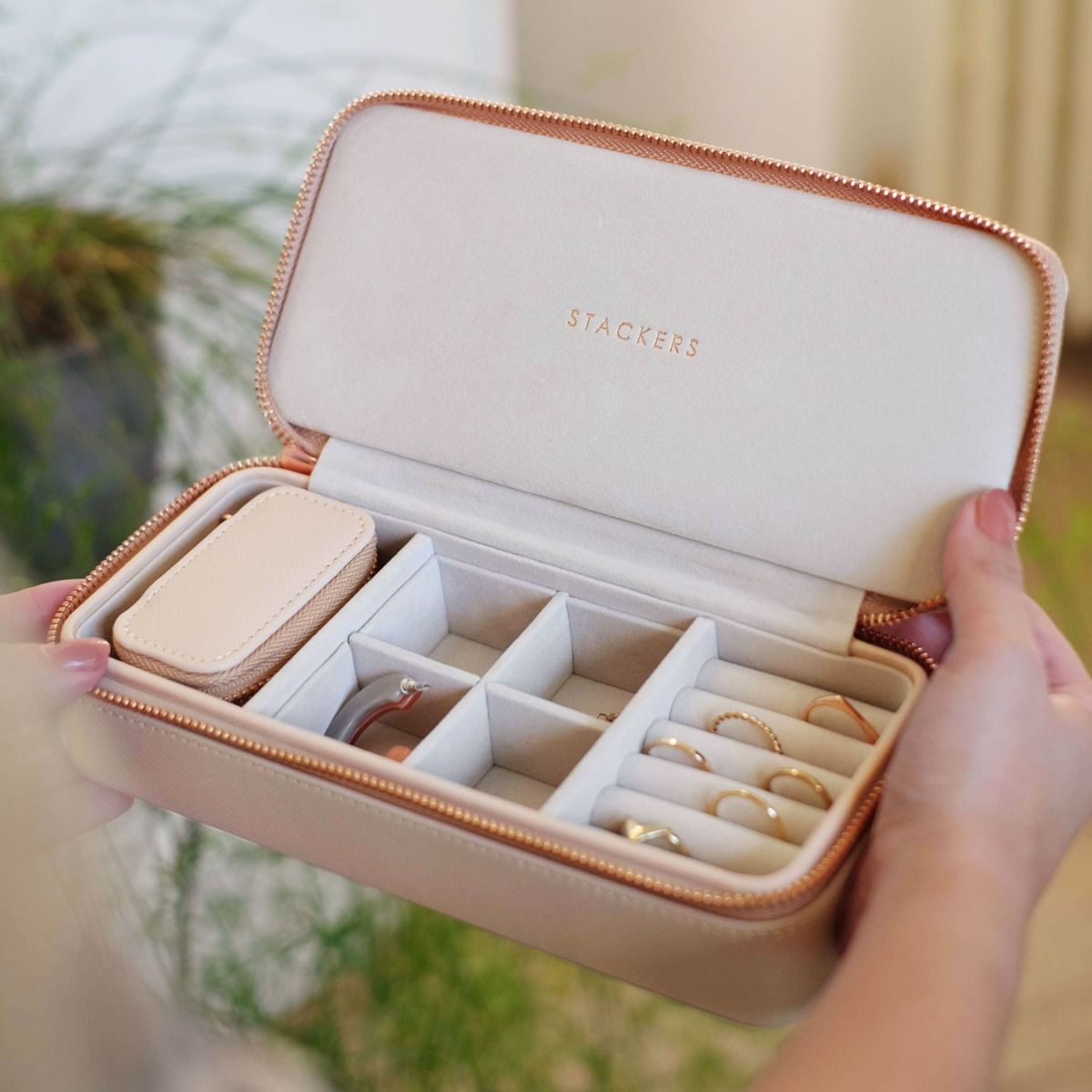 Travel Jewellery Case Large - Blush