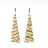 Collection B Chainmail Earrings - Gold