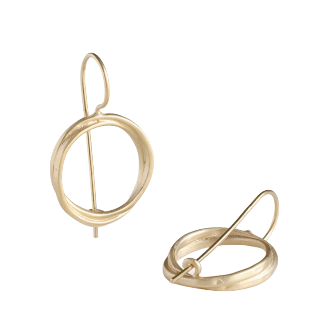 Sophie Twin Medium Hippies Earrings Gold