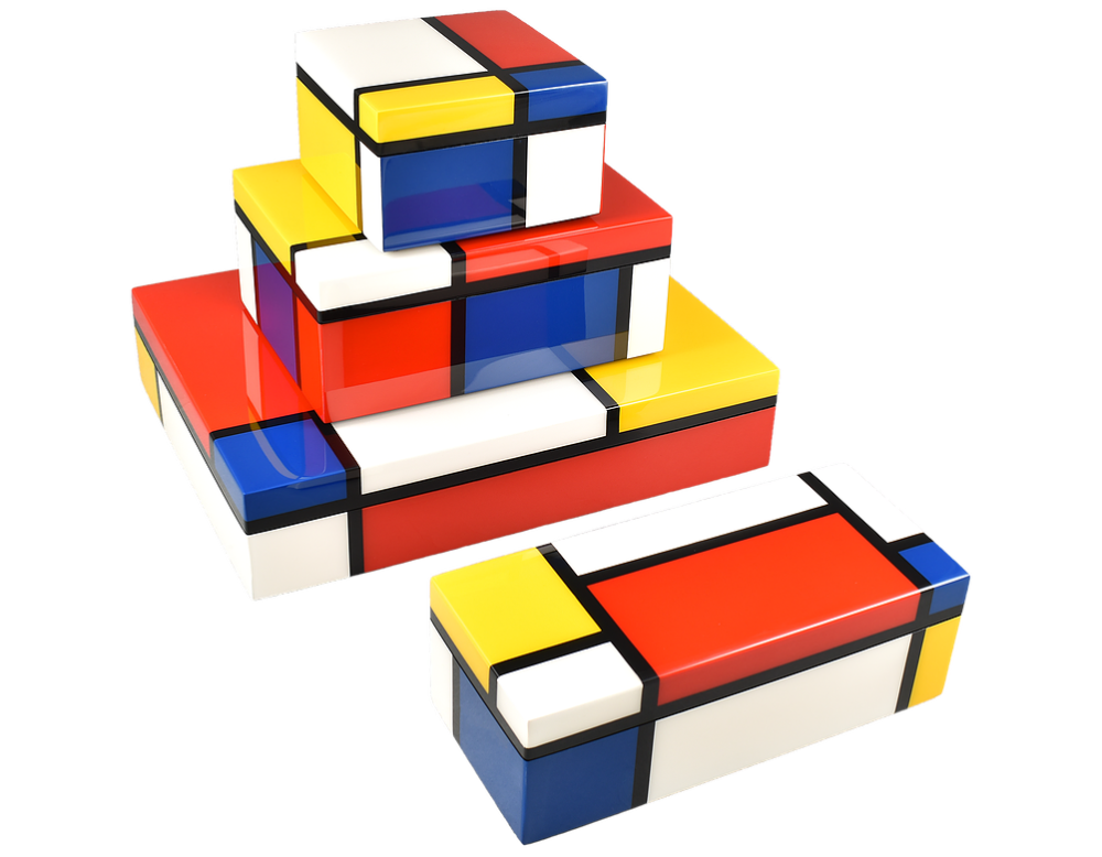 Mondrian Lacquer Boxes & Trays