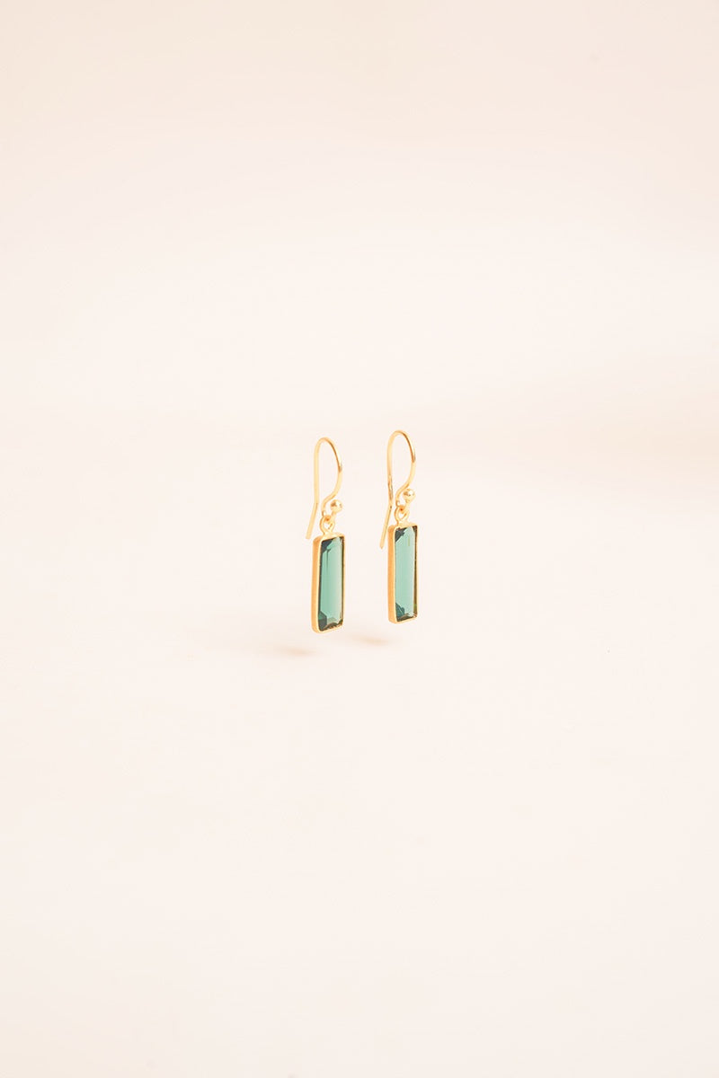 Muda Earrings Green Tourmaline