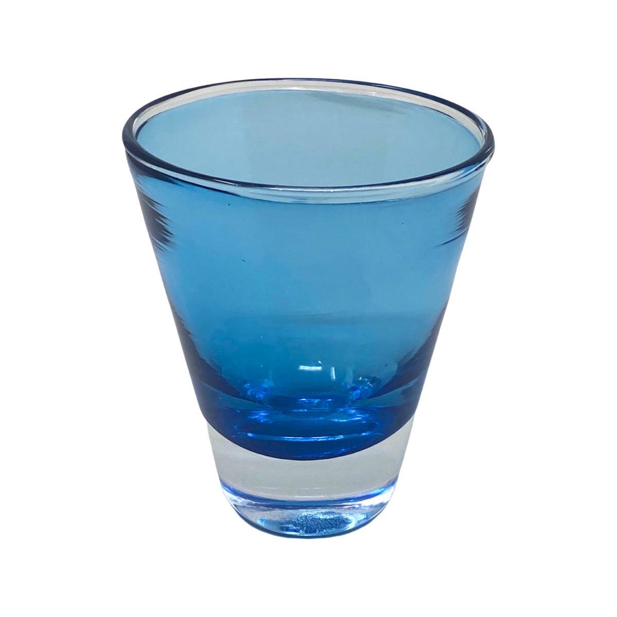 Clear Conical Wine/ Water Tumbler - Blue