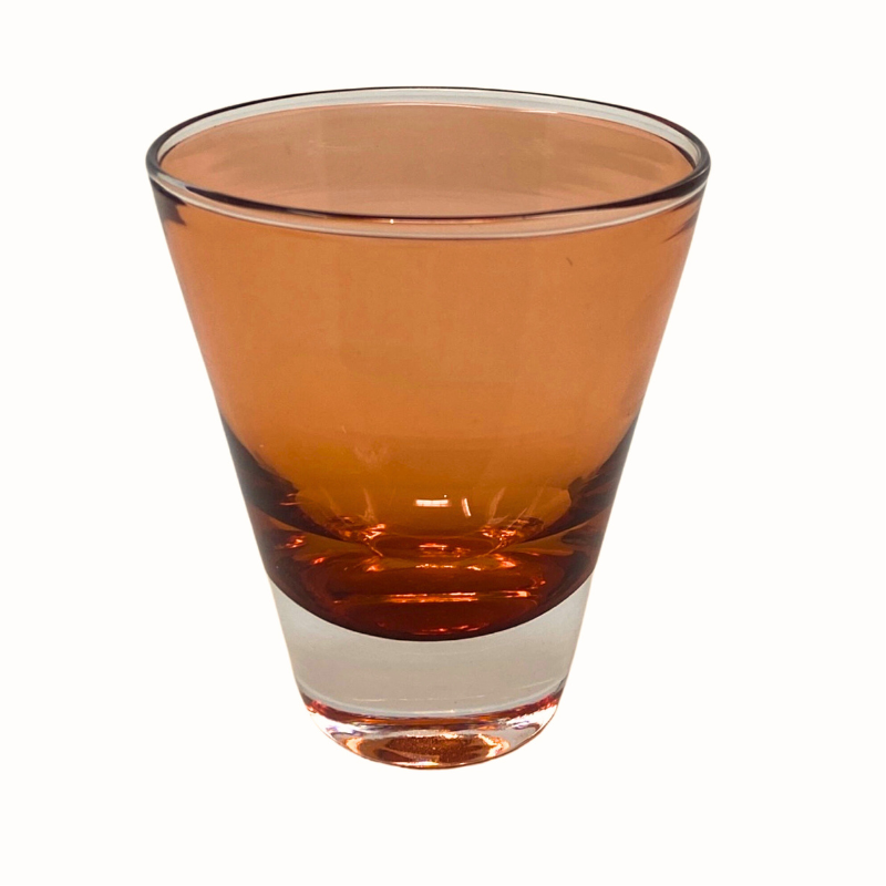 Clear Concial Wine/ Water Tumbler - Anise Peach