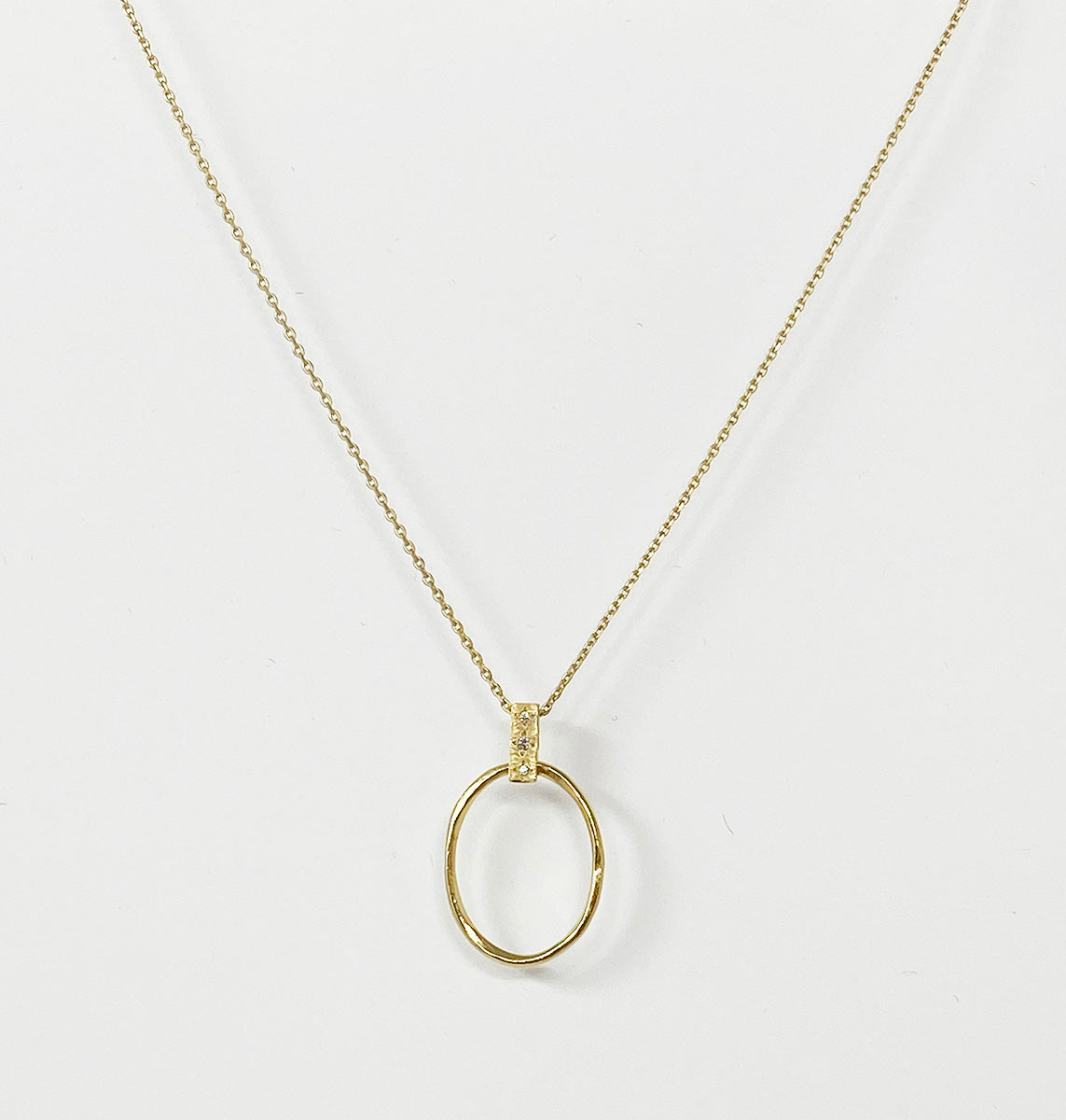 Hope  Medallion Deep Zirconium Necklace
