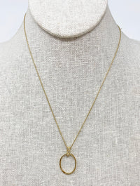 Hope  Medallion Deep Zirconium Necklace