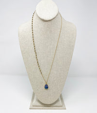 Gemma Pyrite & Labradorite Necklace