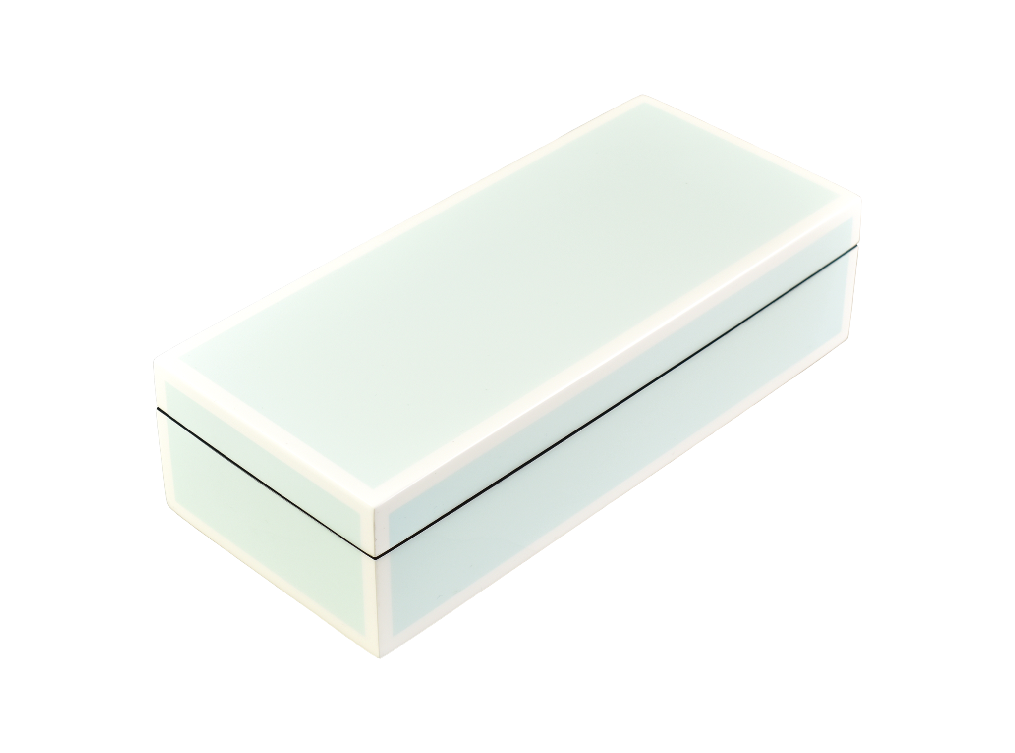 Duck Egg with White Trim Lacquer Boxes