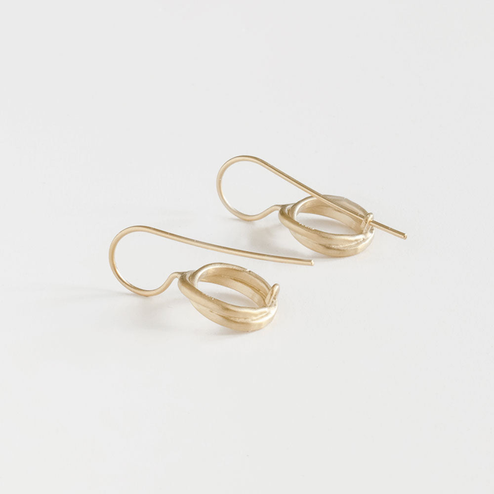 Sophie Twin Small Hippies Earrings Gold