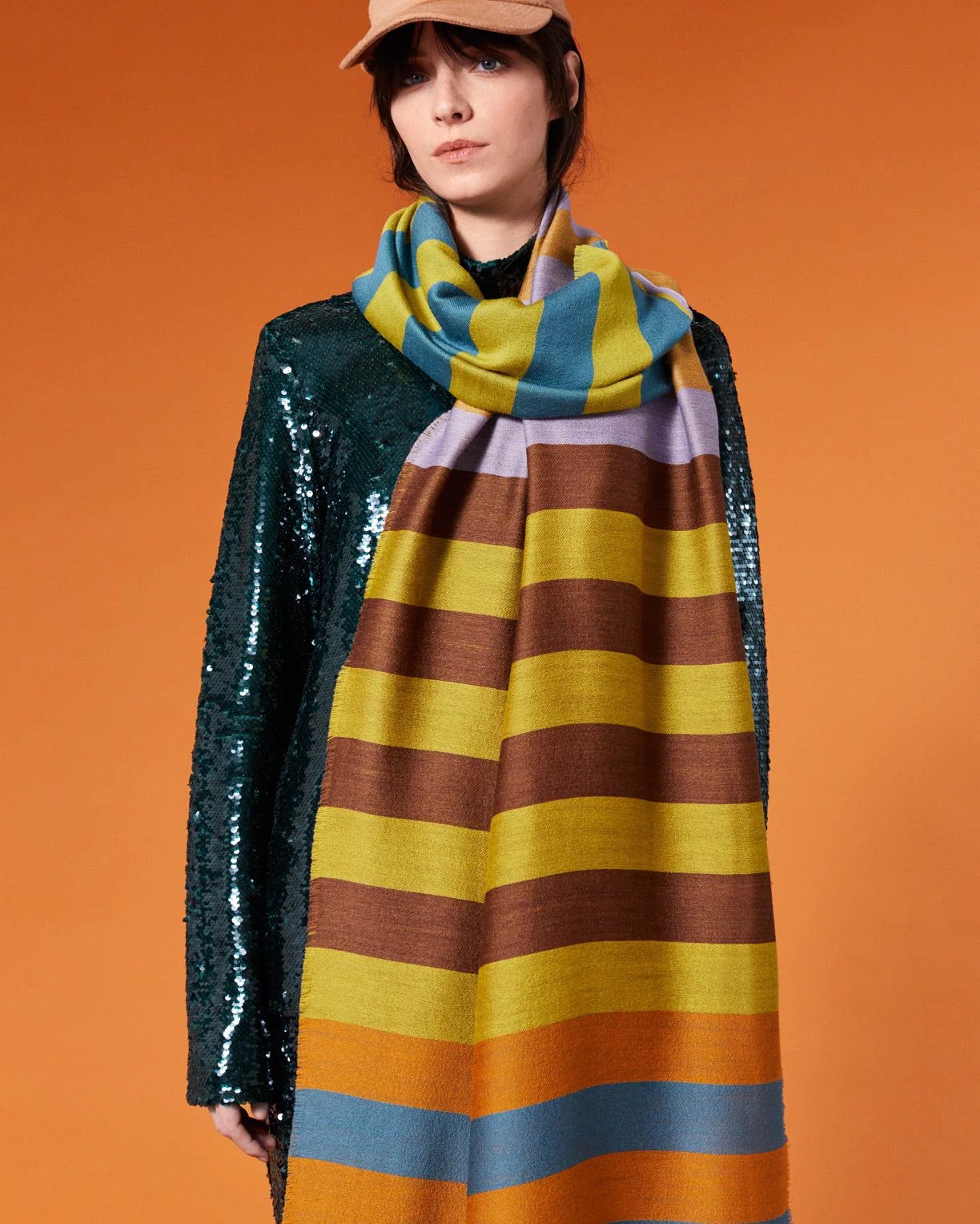 Fine Wool & Silk Elise Scarf
