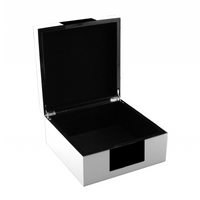 White and Black Hinged Box