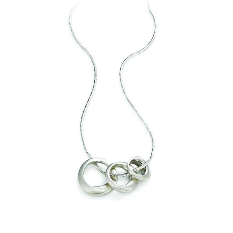 Three Rings Silver Necklace