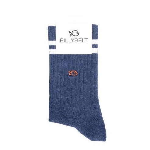 The Retro 01 Socks in Blue