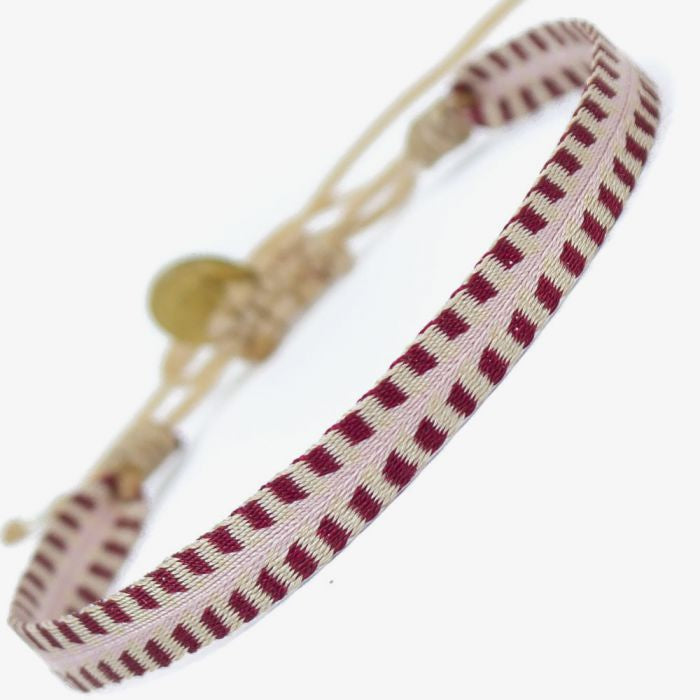 Argantina 120 Bracelet - Maroon & Pink Arrow