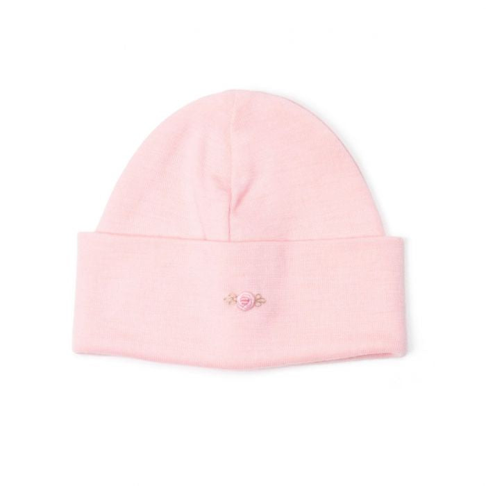 Merino Beanie - Pink Rose
